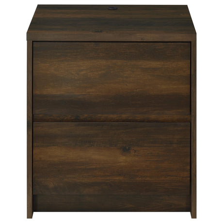 Opened drawer of Westpark nightstand showing storage capacity