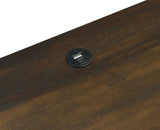 Plastic glides under nightstand legs