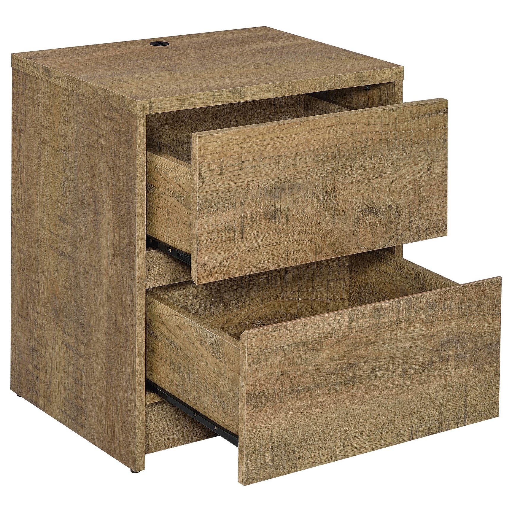 Open drawer showing spacious storage capacity