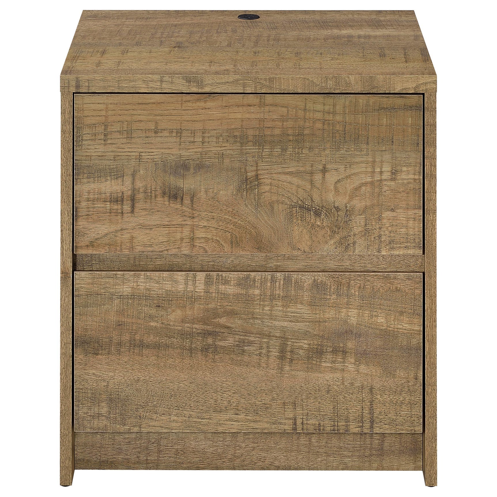 Macro image of melamine veneer texture on nightstand surface