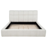Nollet bed showing fully slatted wood platform base