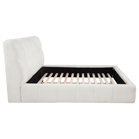 Back view of Nollet queen platform bed