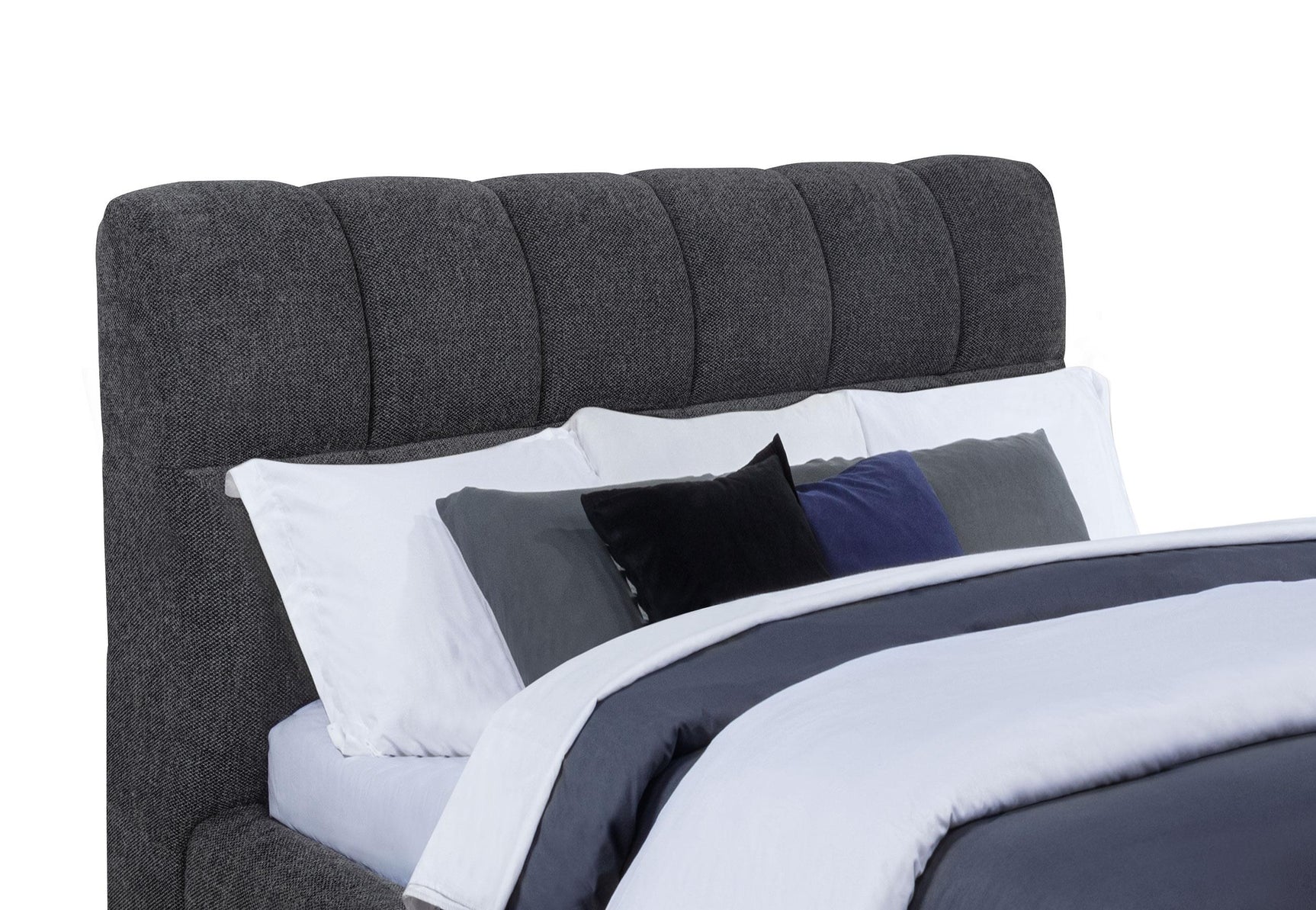 Overall styled bedroom with Nollet king bed