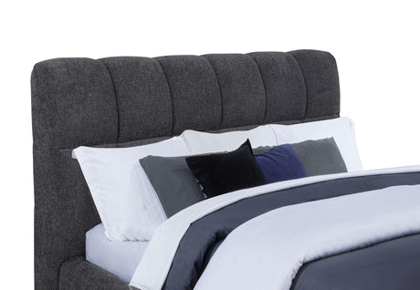 Grey fabric upholstery texture detail