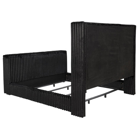 Centergrove Wingback Upholstered Bed Corner Close-up