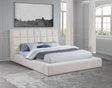 Dreux bed side angle showing LED reading light