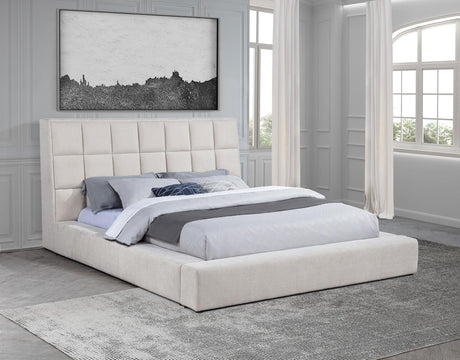 Dreux bed side angle showing LED reading light