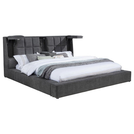 Footboard and side rails with sit-on ledges