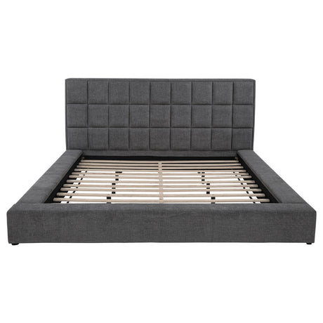 Supportive slatted platform underneath the bed