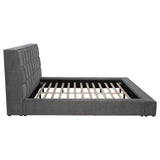 Plastic legs with levelers under bed