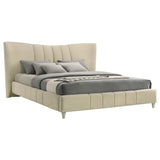 Evelyn bed pleated footboard detail