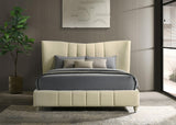 Evelyn bed pleated footboard detail