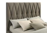 Angle showing assembled bed rails and legs