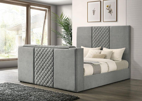 Tara Eastern King Panel Bed motorized TV lift mechanism