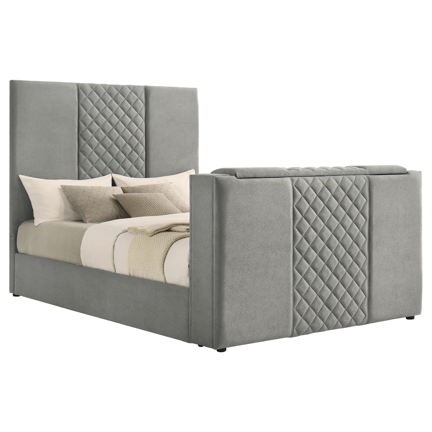 Tara bed footboard motorized TV lift opening with wireless remote