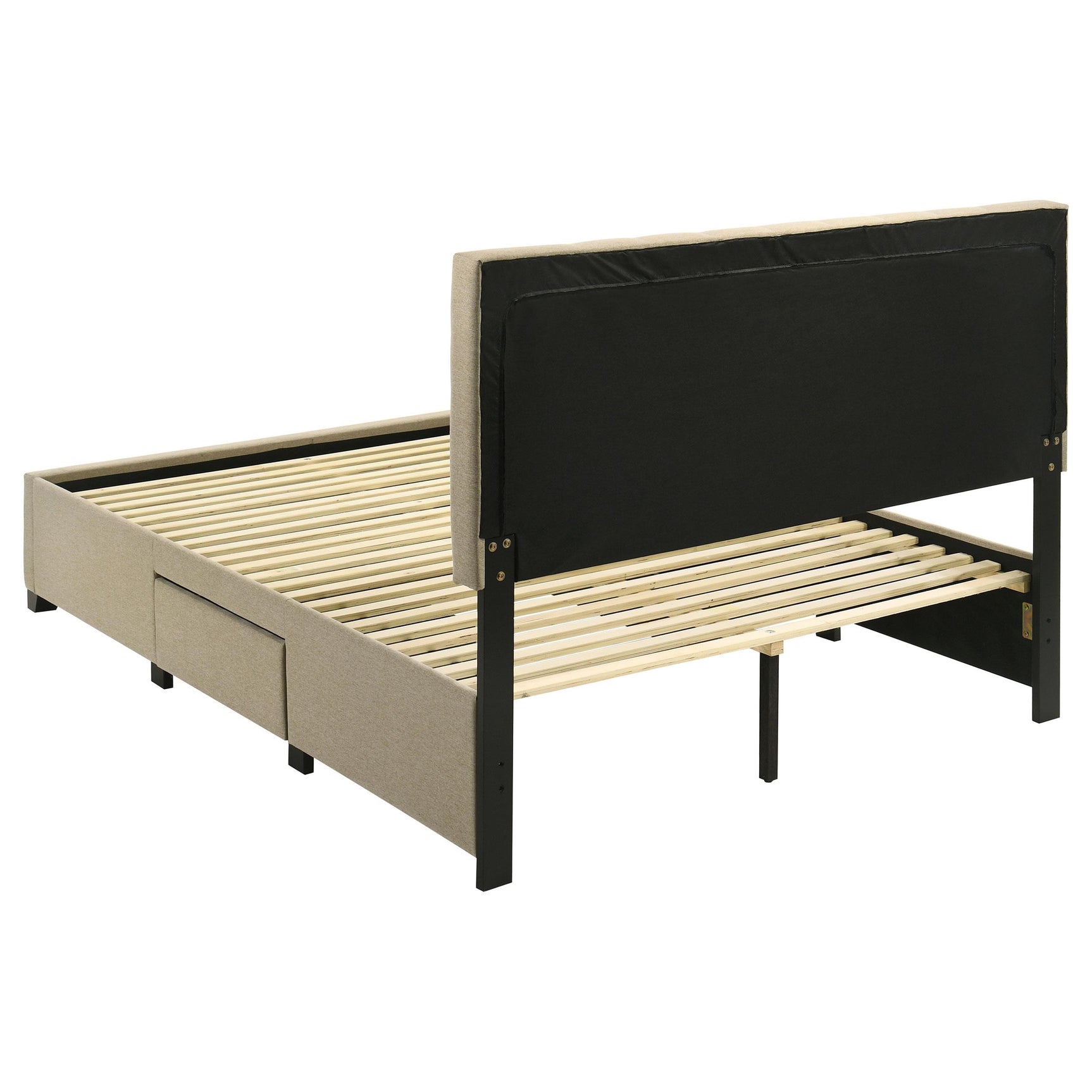 Wheatland bed close-up of wood legs