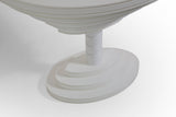Tina White End Table side profile
