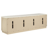 Lucaire 4-Door TV Stand for TVs up to 77 Inches Honed Cream and Sandstone — product image 5