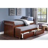 Rowe twin daybed with storage boxes fully assembled