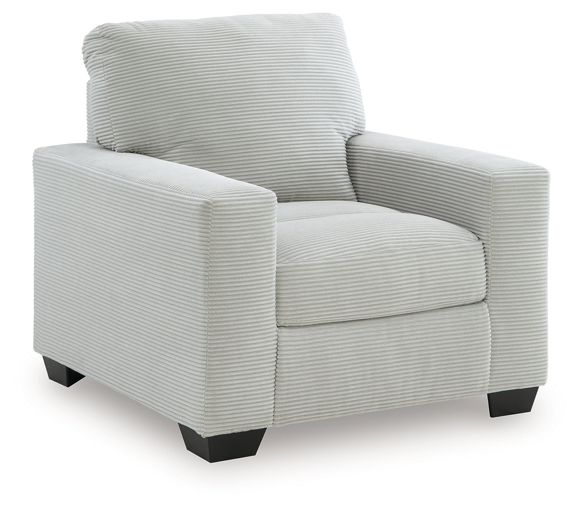 Greenbriar Smoke Velvet Chair side angle