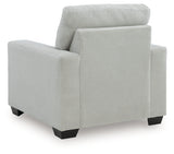 Greenbriar Smoke Velvet Chair back view