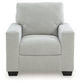 Greenbriar Smoke Velvet Chair front view