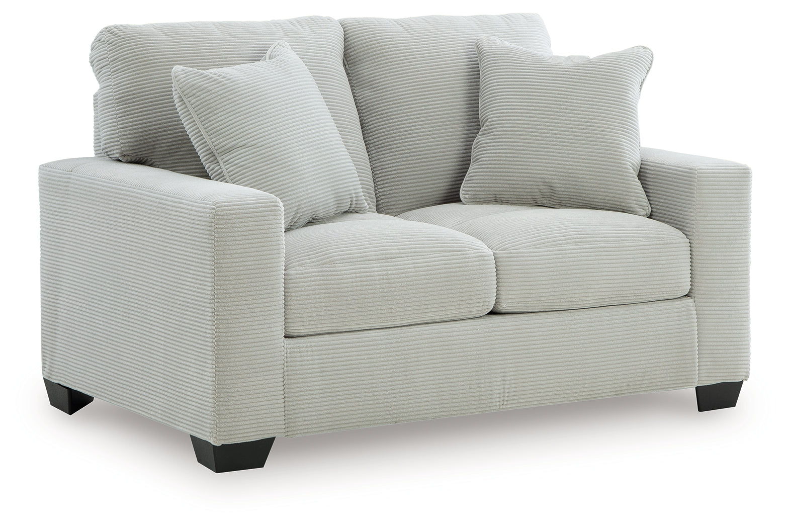 Another main view of Greenbriar Smoke Sofa and Loveseat