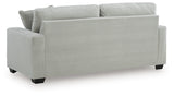 Greenbriar Smoke Velvet Sofa back view