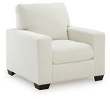 Greenbriar Ivory Velvet Chair side angle