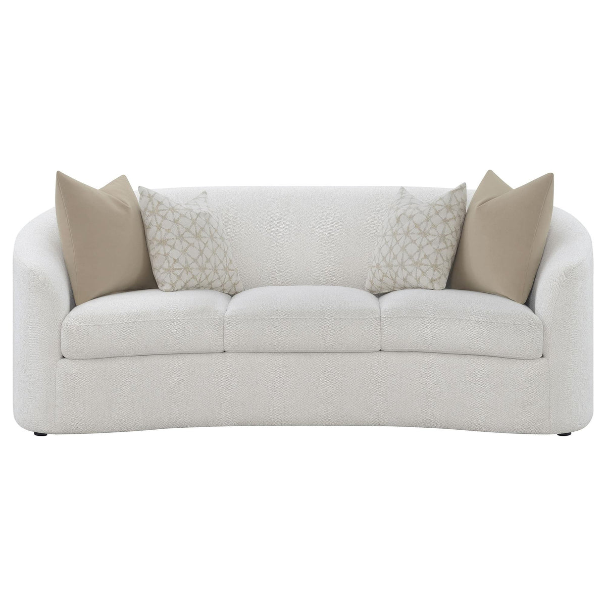 Rainn Boucle Upholstered Sloped Arm Sofa Latte — product image 3