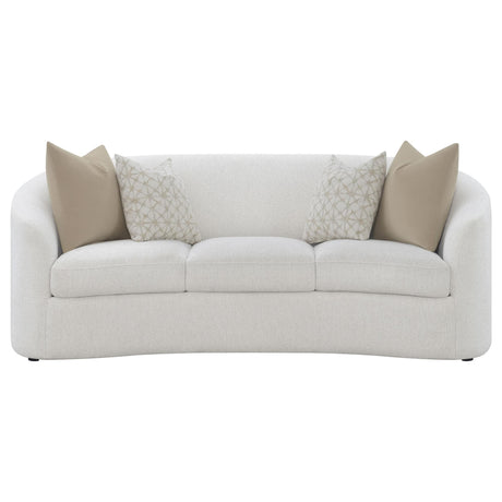 Rainn Boucle Upholstered Sloped Arm Sofa Latte — product image 3