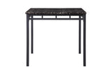 angled view of Olney dining set highlighting chair design