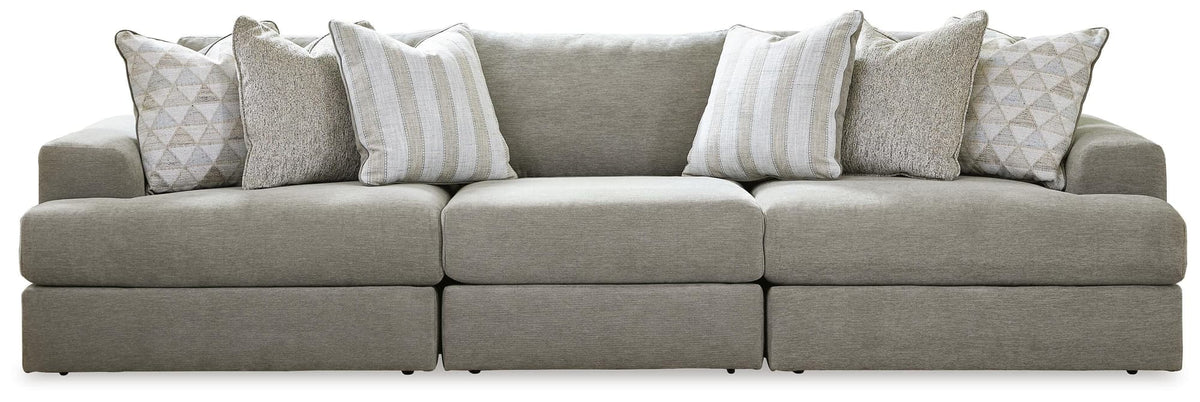 Avaliyah Ash 3-Piece Sectional with Ottoman — product image 3