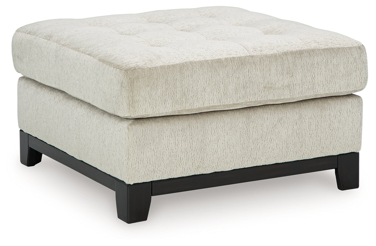Maxon Place Stone Oversized Accent Ottoman head on view