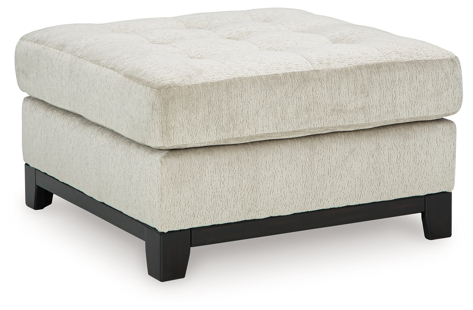 Maxon Place Stone Oversized Accent Ottoman head on view