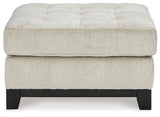 Maxon Place Stone Oversized Accent Ottoman top view