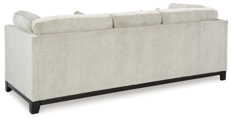 Maxon Place Stone Chenille Sofa back view