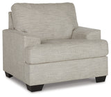 Close-up of soft pebble fabric upholstery