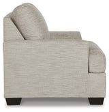 Back view of Vayda Pebble Chair showcasing clean lines