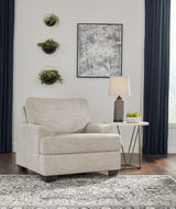 Vayda Pebble 4-piece sofa set with sofa, loveseat, chair, and ottoman