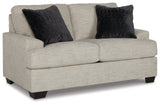 main view of Vayda Pebble loveseat from the 4-piece set
