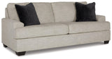 Vayda Pebble Chenille Sofa side view