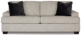 Vayda Pebble Chenille Sofa detailed upholstery close-up