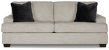 Vayda Pebble Sofa and Loveseat head-on side view