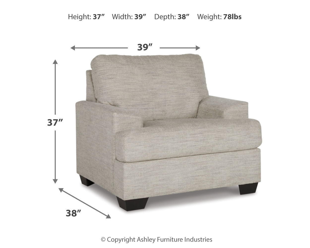 Vayda Pebble 4-piece sofa set with sofa, loveseat, chair, and ottoman
