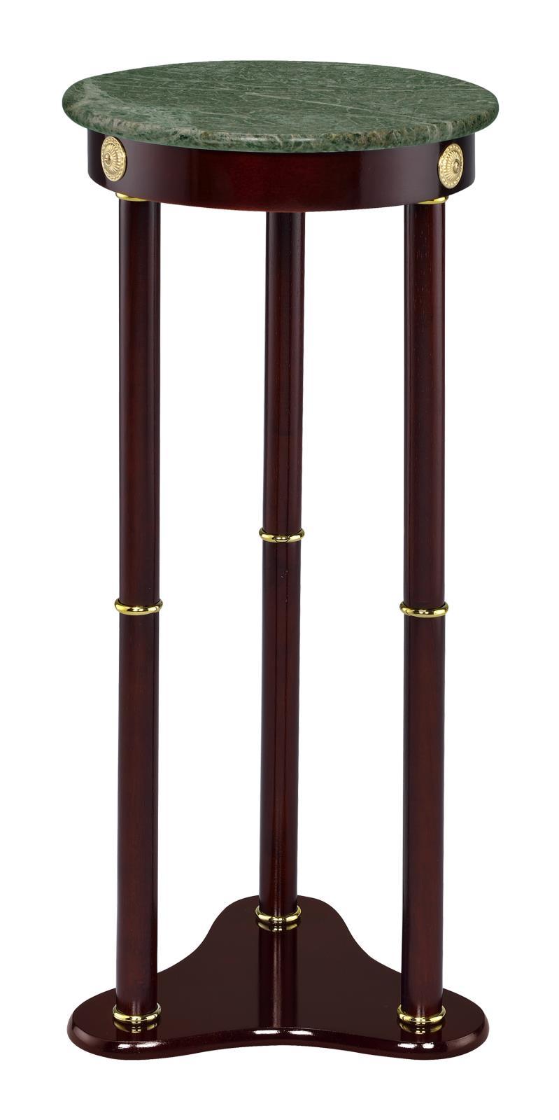Round Green Marble Top Plant Stand 3315 - Ella Furniture