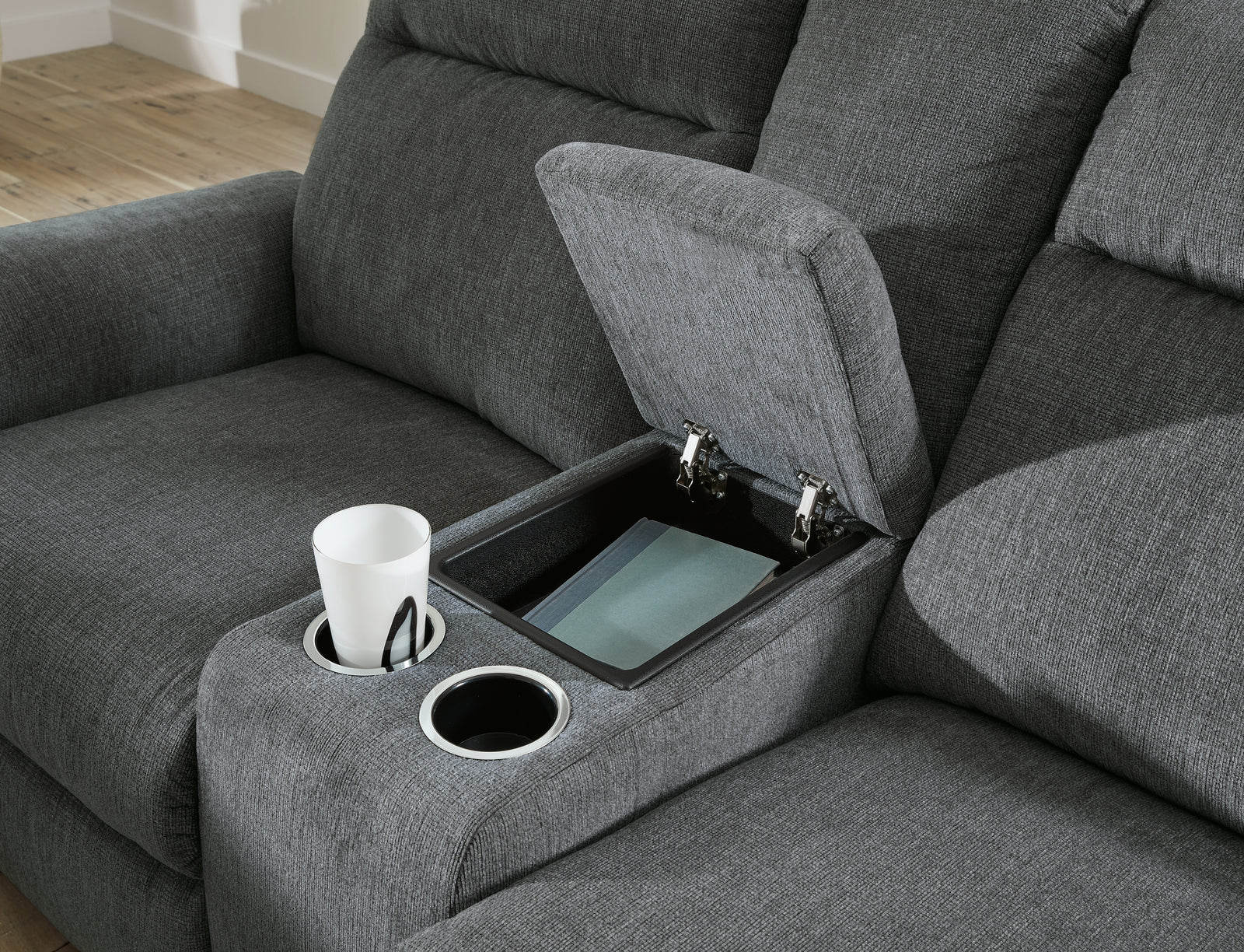 Barnsana Gravel Sofa, Loveseat and Recliner