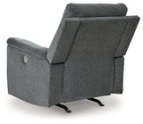 Sofa recliner power button detail