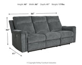 Measurement diagram for sofa and loveseat