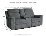 Measurement diagram for recliner